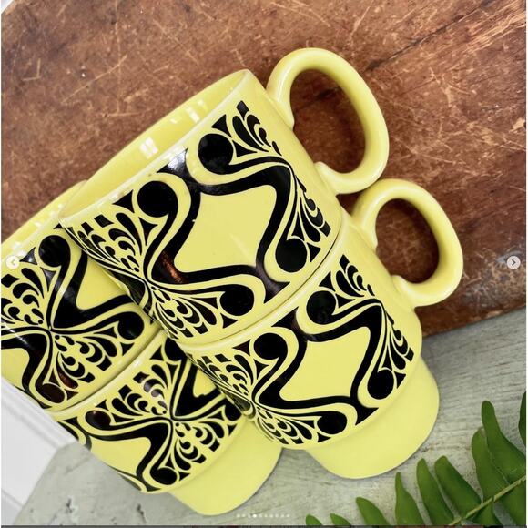 Vintage Royal Alma Staffordshire England Ironstone Stackable Mug MCM SET 4 - Picture 4 of 10